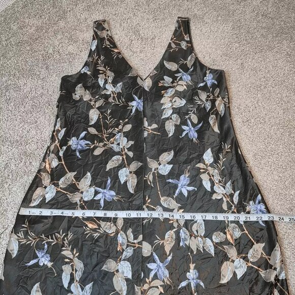 Vince Bellflower V-Neck Slip Midi Dress Size L - Picture 6 of 9